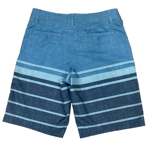 Men's Mossimo Supply Co 30 S Small Swim Shorts Trunks Board Hybrid Stripes Blue - Picture 3 of 8